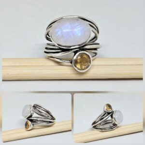 Сребърен пръстен: "Дует"II - Image 3