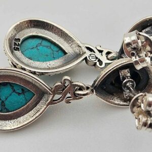 Сребърни обеци"Дария" - Image 4