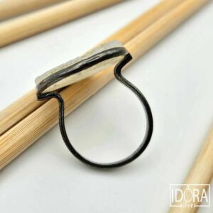 Сребърен пръстен: "Луна" - Image 3