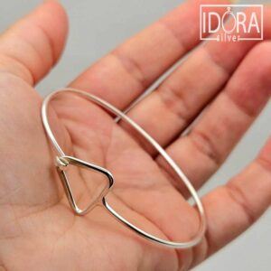 Сребърна гривна: "Триа" - Image 4