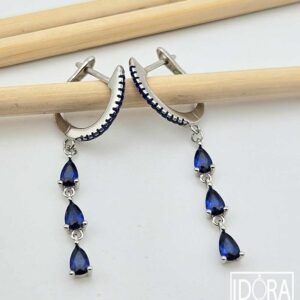 Сребърни обеци: "Грация" - Image 3