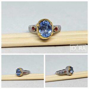 Сребърен пръстен: "Синя Зора" - Image 3