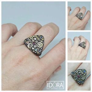 Сребърен пръстен: "Климт" - Image 4
