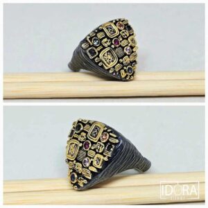 Сребърен пръстен: "Климт" - Image 3