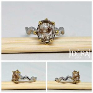 Сребърен пръстен: "Венера" - Image 4