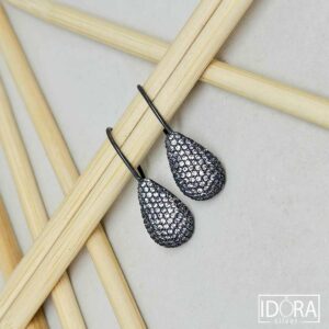 Сребърни обеци: "Миднайт" - Image 3