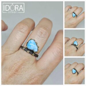 Сребърен пръстен: "Ноар" - Image 3