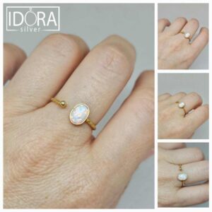 Сребърен пръстен: "Дея" - Image 4