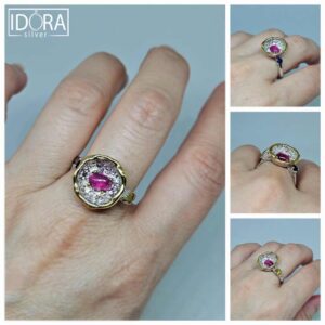 Сребърен пръстен: "Аура" - Image 4