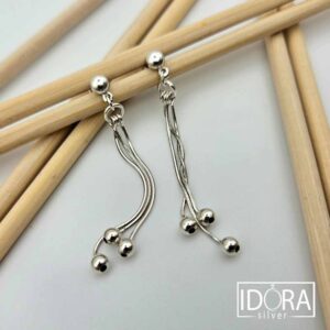 Сребърни обеци: "Фея" - Image 3