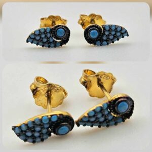 Сребърни обеци: "Лира" - Image 4