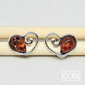 Сребърни обеци: "Сърце" - Image 4