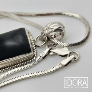 Сребърно колие: "Нощ" - Image 5