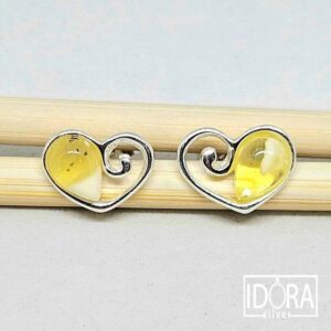 Сребърни обеци: "Сърце" - Image 5