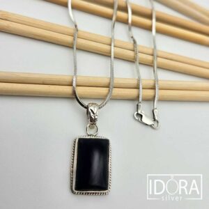 Сребърно колие: "Нощ" - Image 3