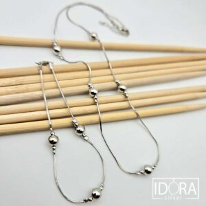 Сребърно колие "Сфера" - Image 3