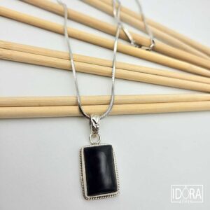 Сребърно колие: "Нощ" - Image 4