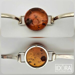 Сребърна гривна: "Амбра" - Image 4