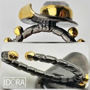 Сребърен пръстен: "Нарийн" - Image 4