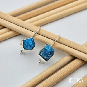 Сребърни обеци: "Азур" - Image 3