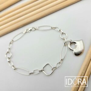 Сребърна гривна: "Амора" - Image 3