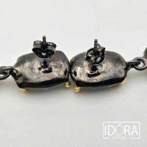 Сребърни обеци: "Синестия" - Image 5