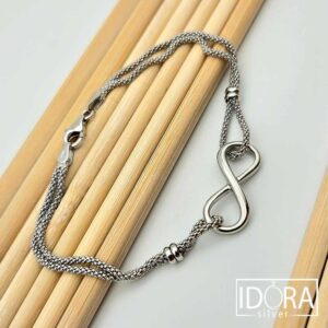 Сребърна гривна: "Инфинити" - Image 3