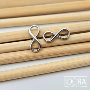 Сребърни обеци: ''Инфинити" - Image 3