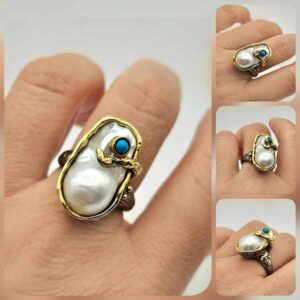 Сребърен пръстен: "Океания" - Image 4