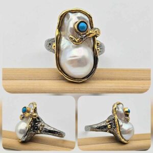 Сребърен пръстен: "Океания" - Image 3