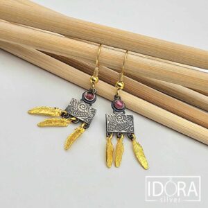 Сребърни обеци: "Аура" - Image 3