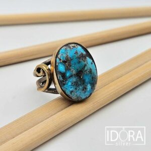 Сребърен пръстен: "Мечта" Естествен ТЮРКОАЗ