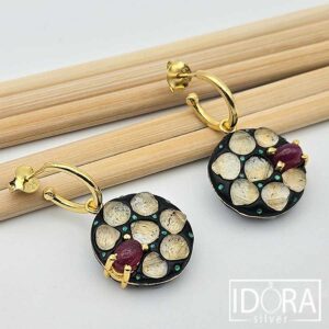 Сребърни обеци: "Мистик" - Image 4