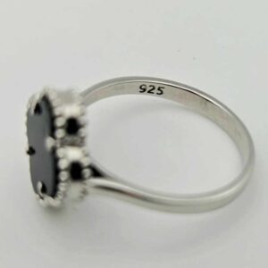 Сребърен пръстен: "Ноир" - Image 4