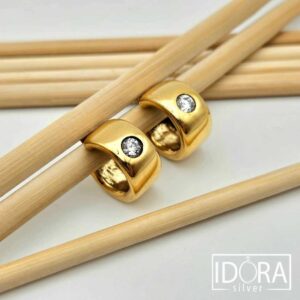 Сребърни обеци: "Лукс"циркон