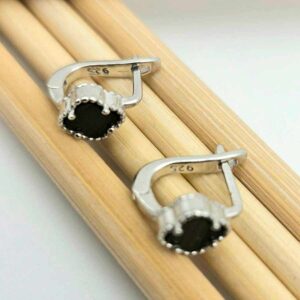 Сребърни обеци: "Еклипс" - Image 4