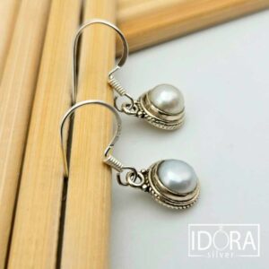 Сребърни обеци: "Луния" - Image 3