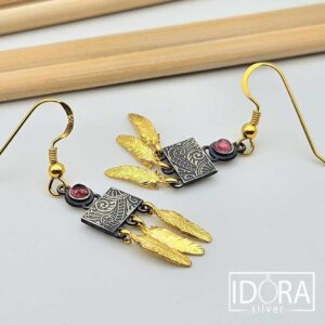 Сребърни обеци: "Аура" - Image 4