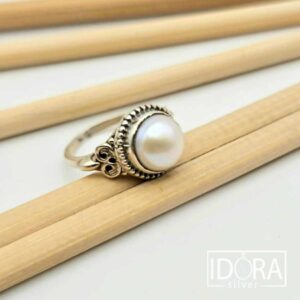 Сребърен пръстен: "Луна" II - Image 3