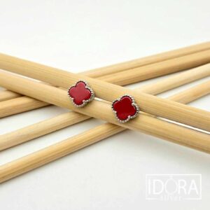 Сребърни обеци: "Детелини"