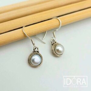 Сребърни обеци: "Луния" - Image 4