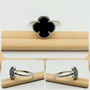 Сребърен пръстен: "Ноир" - Image 3