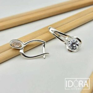 Сребърни обеци: "Звезда" - Image 3