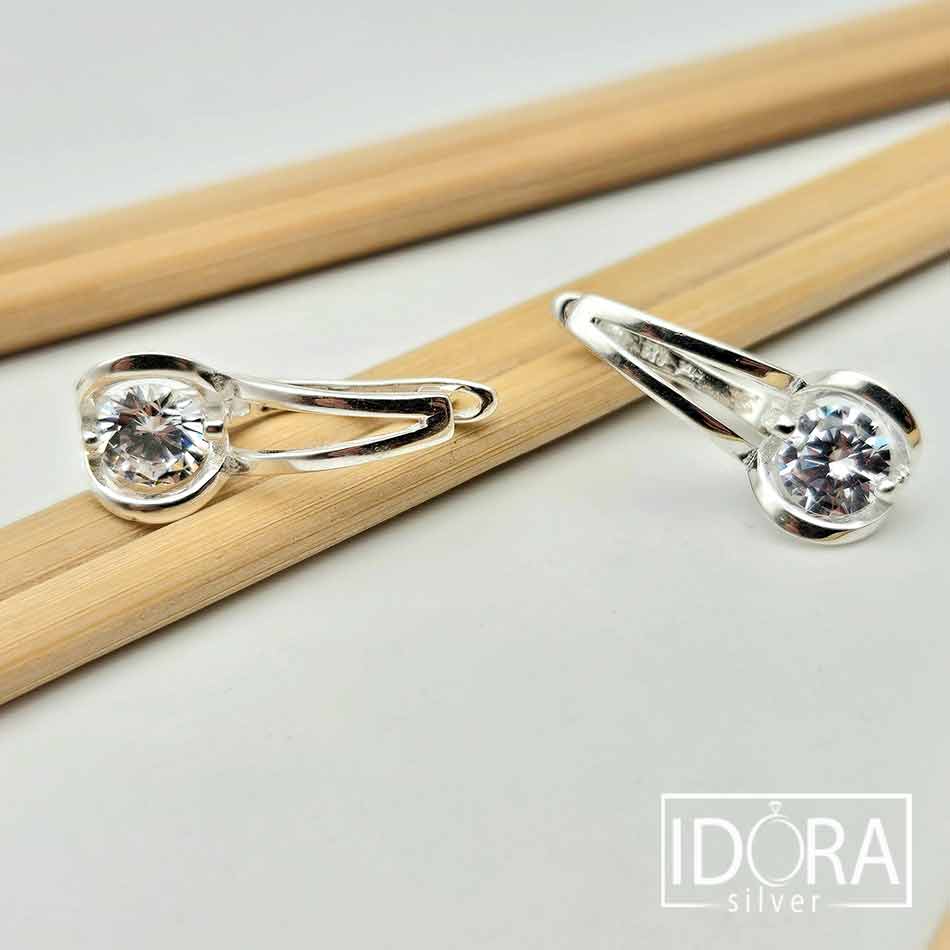 Сребърни обеци: "Звезда" - Image 4