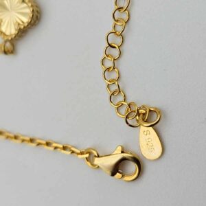 Сребърна гривна: "Детелина" - Image 5