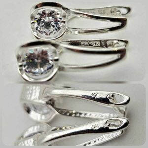 Сребърни обеци: "Звезда" - Image 5