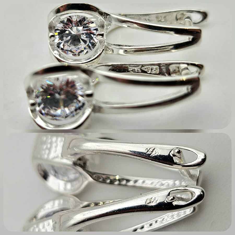 Сребърни обеци: "Звезда" - Image 5