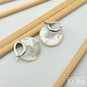 Сребърни обеци: "Ореол" - Image 3