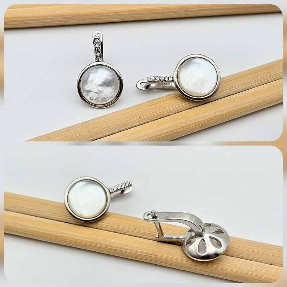 Сребърни обеци: "Сияние" - Image 5