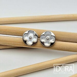 Сребърни обеци: "Флоранс" - Image 3